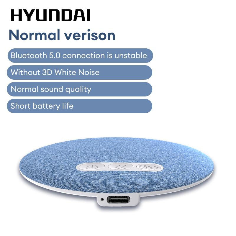 HYUNDAI S1 Ultra-Thin Bluetooth Pillow Speaker with Bluetooth 6.0, 3D White Noise, Soft Immersive Sound Field, Pillow CD Player for Bedtime Music & Audiobooks, Headphone-Free Sleep Speaker, Compatible with Android & Ios
