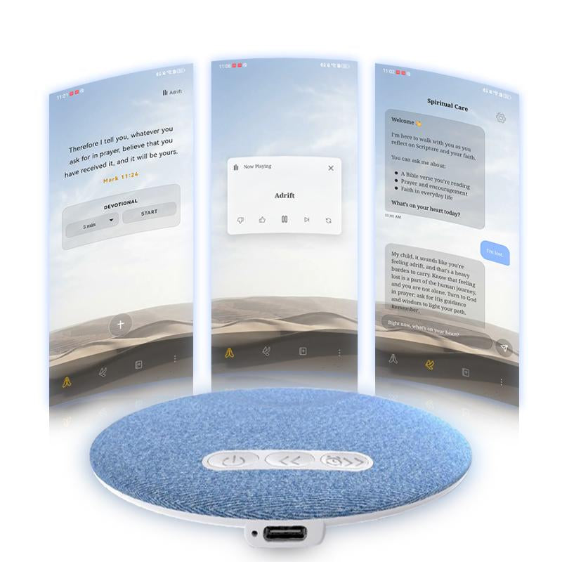 HYUNDAI S1 Ultra-Thin Bluetooth Pillow Speaker with Bluetooth 6.0, 3D White Noise, Soft Immersive Sound Field, Pillow CD Player for Bedtime Music & Audiobooks, Headphone-Free Sleep Speaker, Compatible with Android & Ios